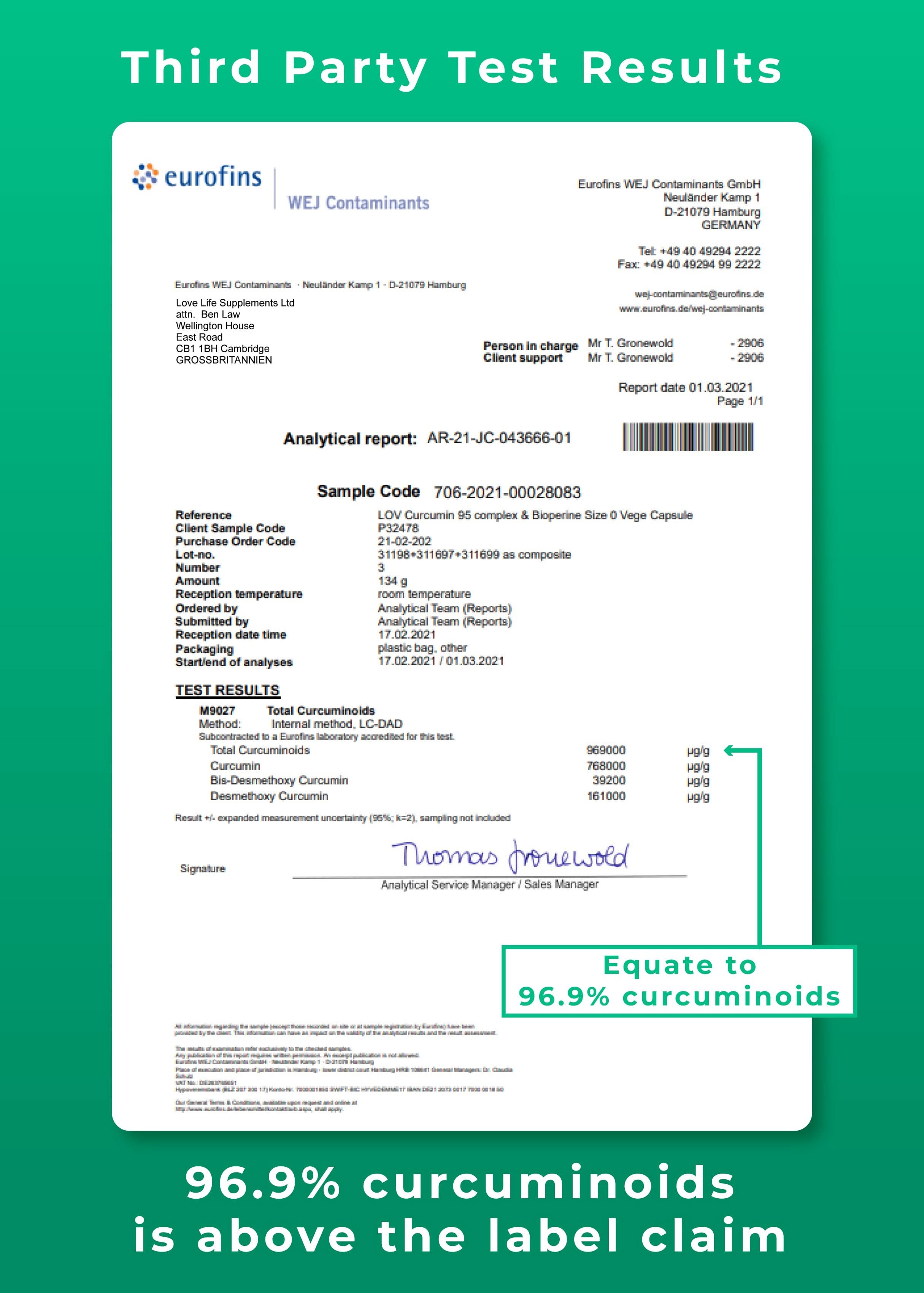 Curcumin 95 + Bioperine®
