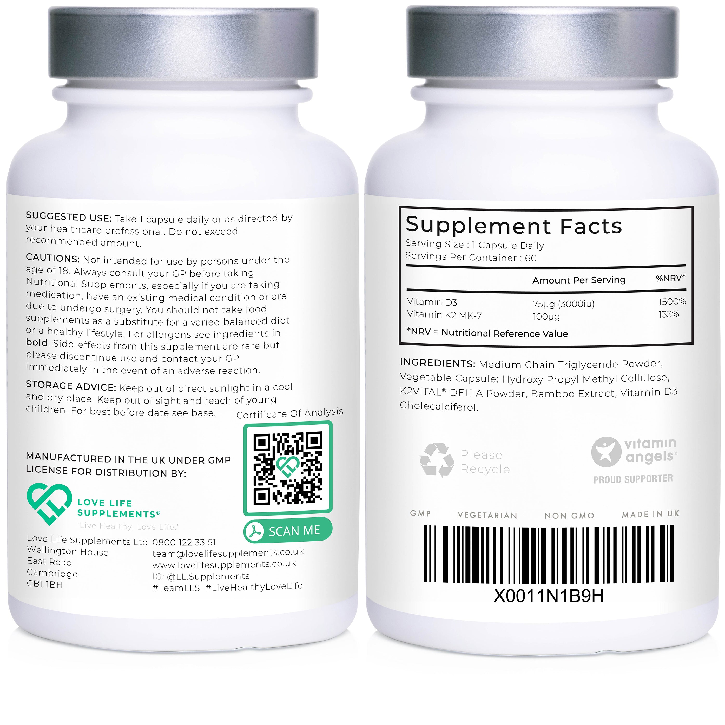 Vitamin D3 + K2 (K2Vital)