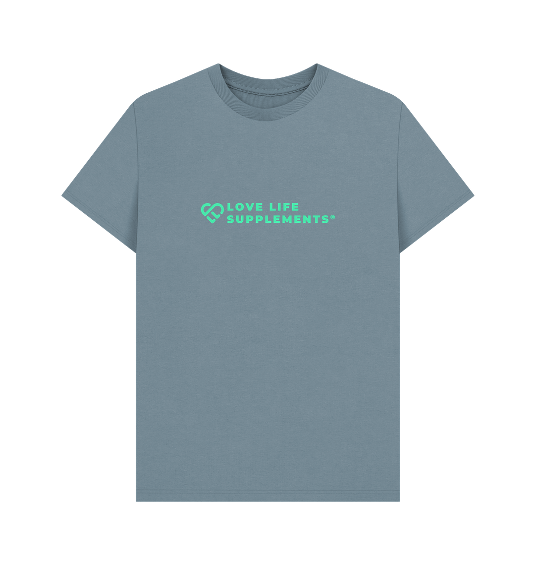 Stone Blue Printed T-shirt