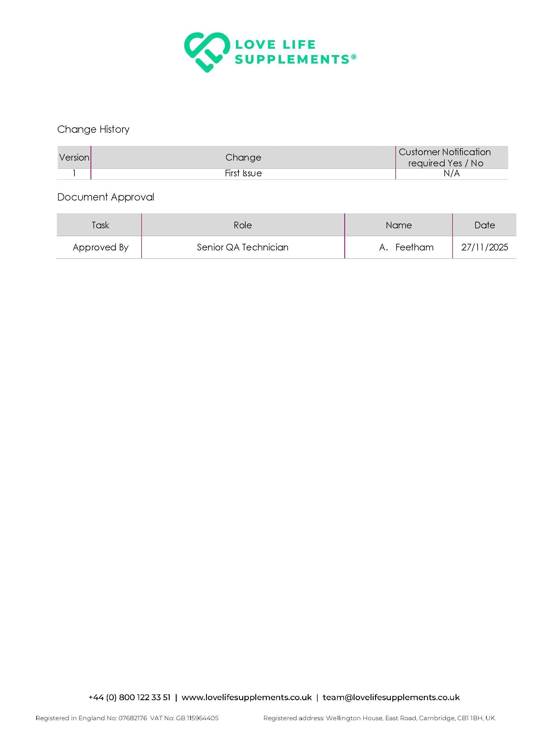 CALM Document with &