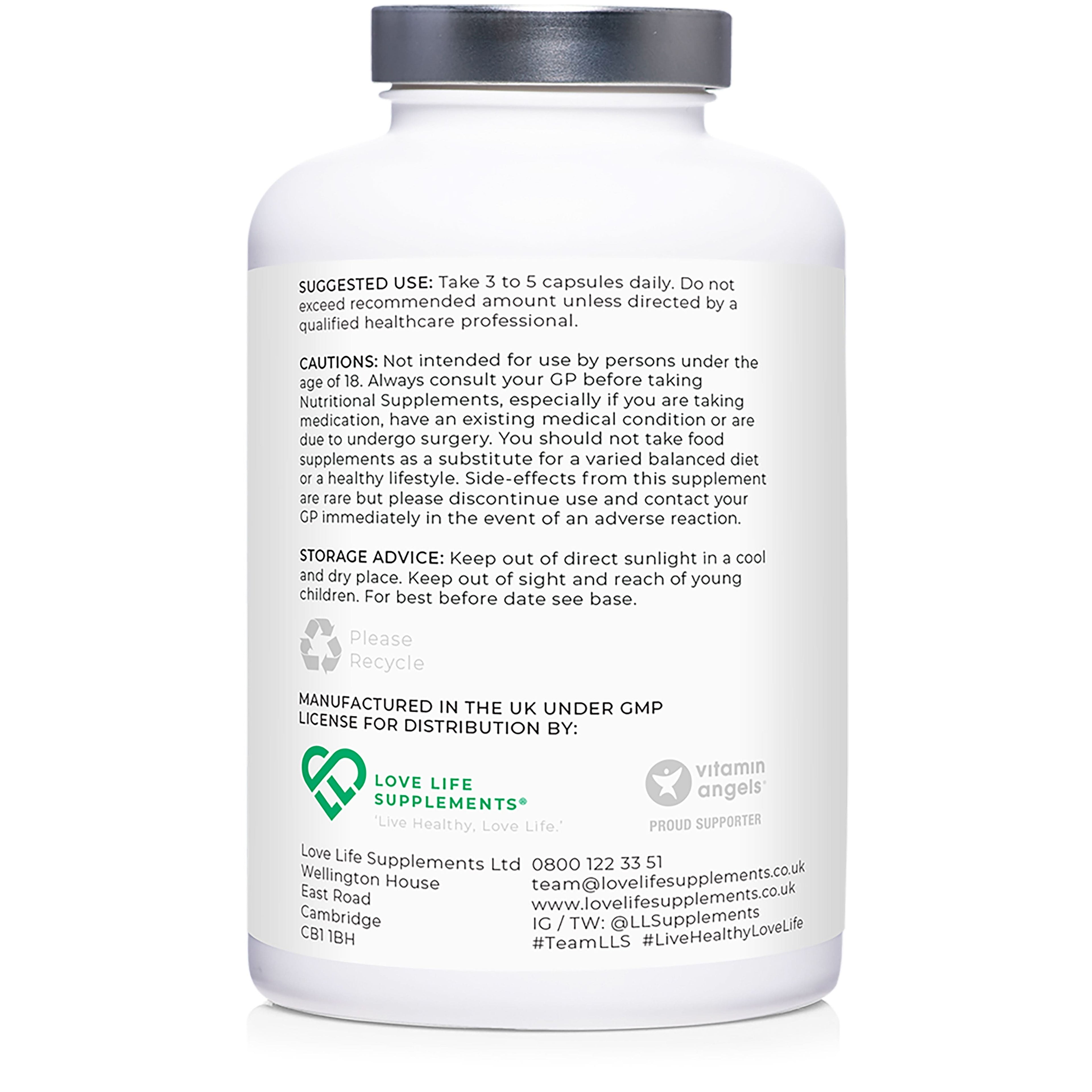 creapure creatine Supplement bottle with label on a white background