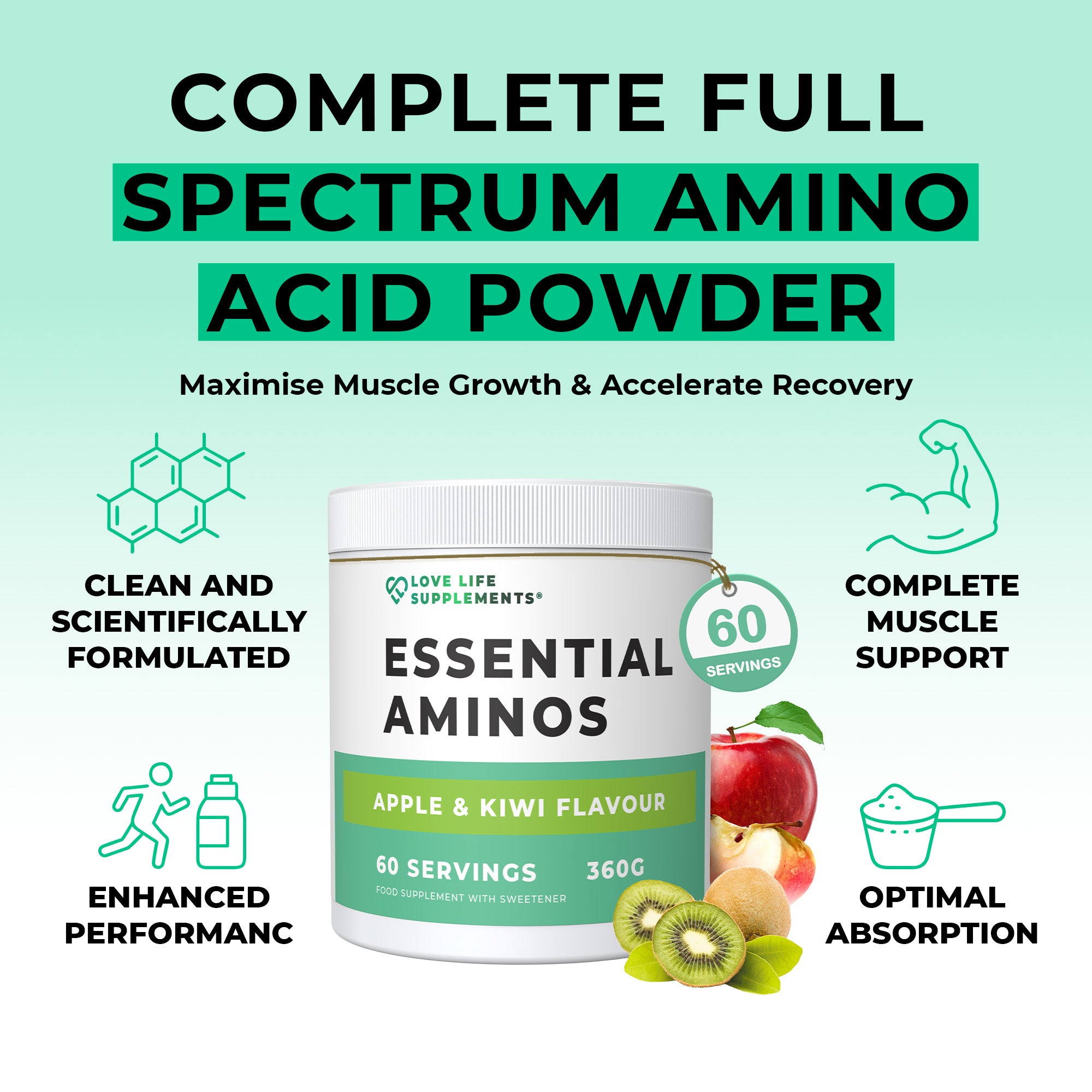 Supplement container labeled &