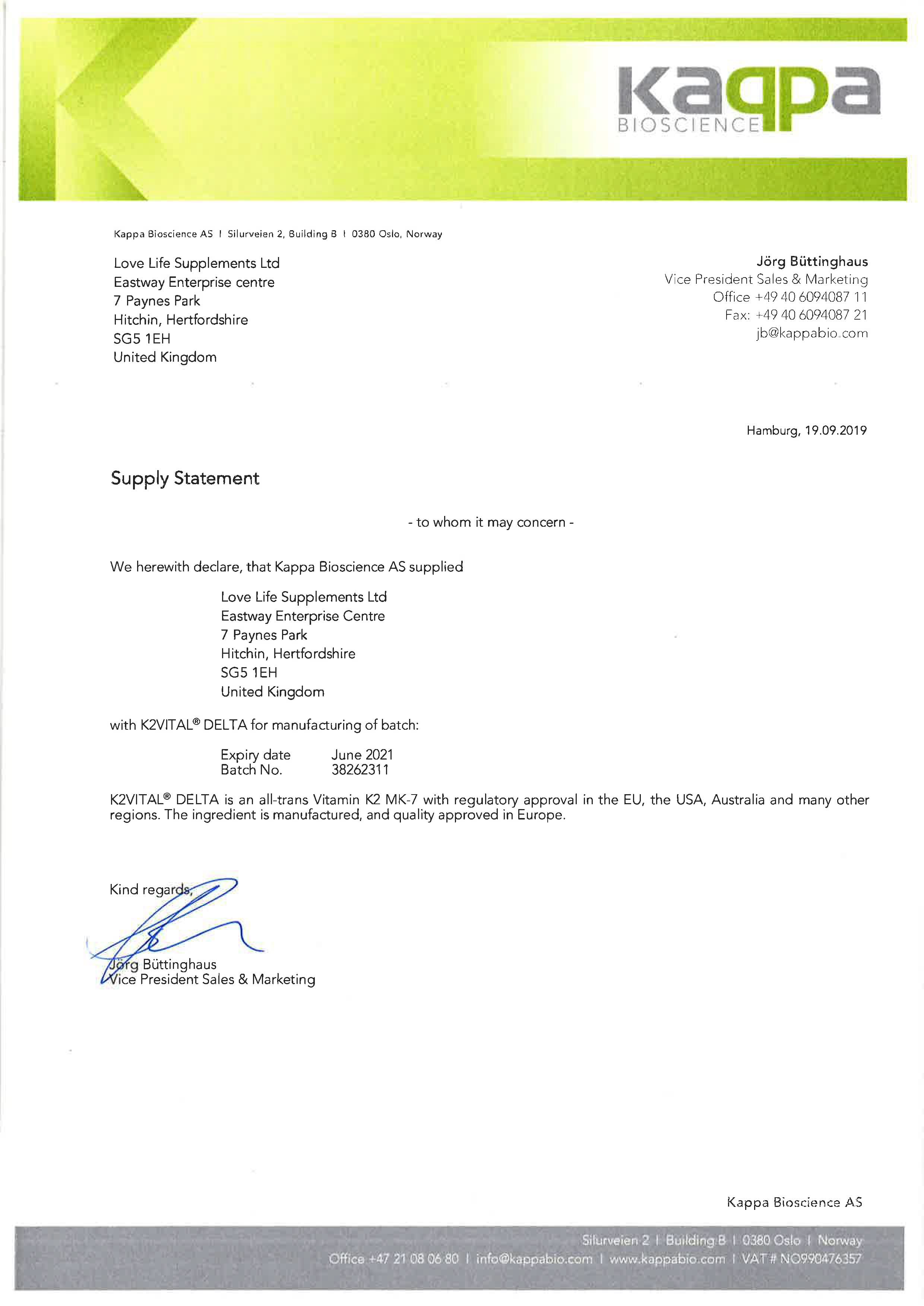 Vitamin D3 + K2 (K2Vital)