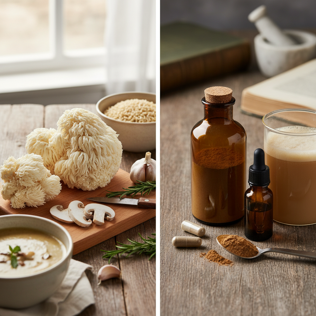 Food vs. Supplement: Sourcing Lion's Mane Mushroom for Optimal Brain Health - Love Life Supplements UK Guide