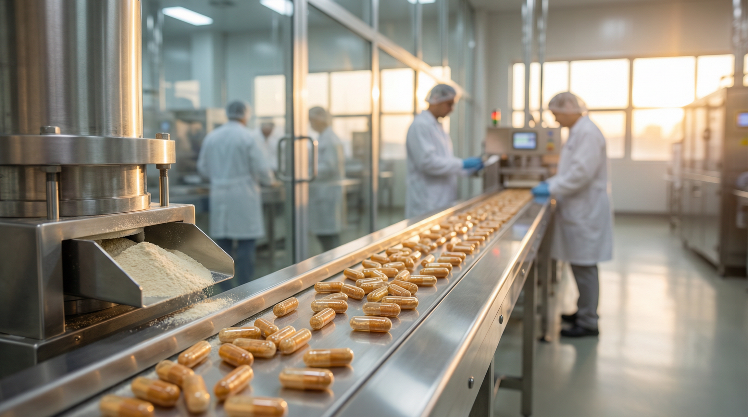Supplement Industry Daily Briefing March 9 2026 - Modern nutraceutical manufacturing facility