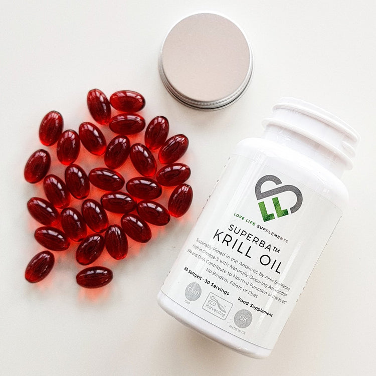 Krill oil capsules - omega 3 benefits