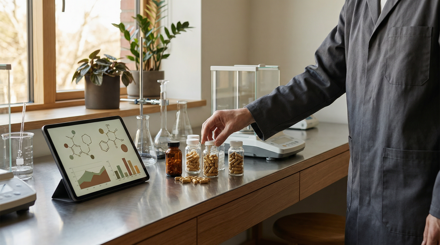 Supplement Industry Daily Briefing March 10 2026 - Research laboratory with supplement capsules and scientific data