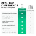 Comparison chart of Love Life Supplements' shilajit product with other generic brands on a white background.