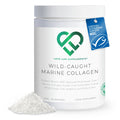 Container of Love Life Supplements Wild-Caught Marine Collagen with MSC certification label on a white background