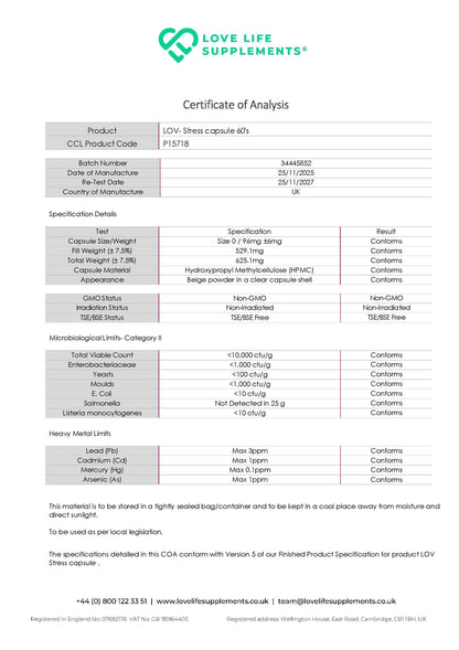 CALM - sleep and stress support