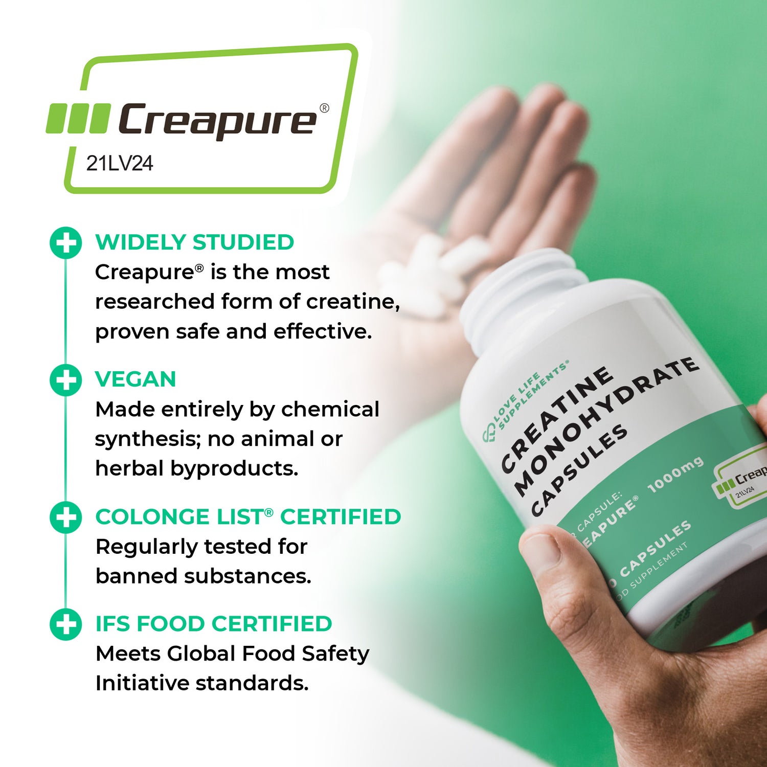 Creapure® Creatine Monohydrate Capsules