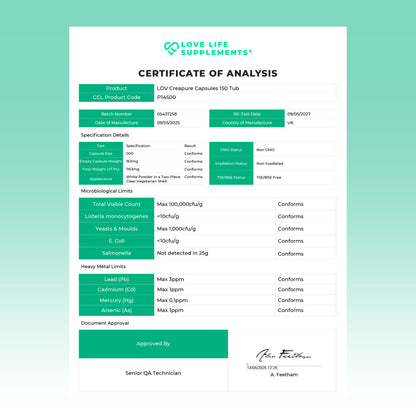 Creapure® Creatine Monohydrate Capsules