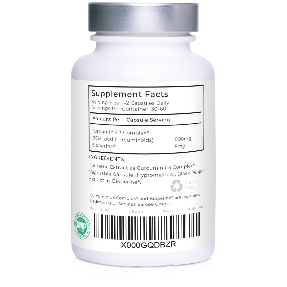Curcumin 95 with Bioperine® capsules – Love Life Supplements