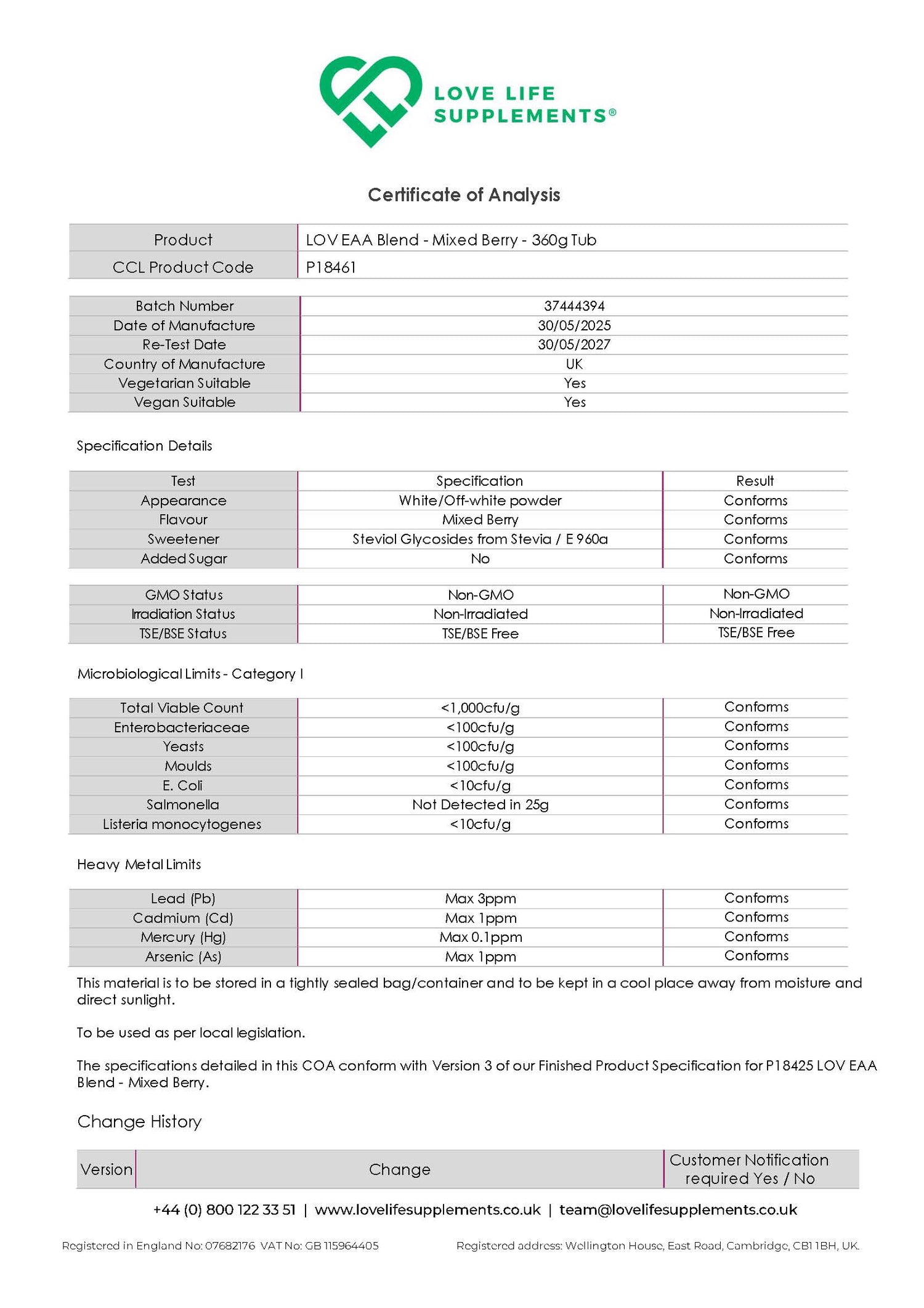 Essential Amino Acids (EAA Powder)