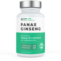 Supplement bottle labeled 'Panax Ginseng' by Love Life Supplements on a white background
