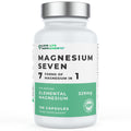Supplement bottle labeled 'Magnesium Seven' by Love Life Supplements on a white background