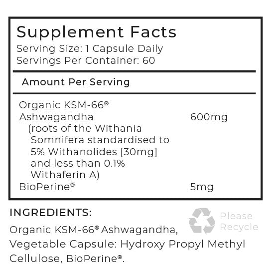 Organic KSM-66® Ashwagandha
