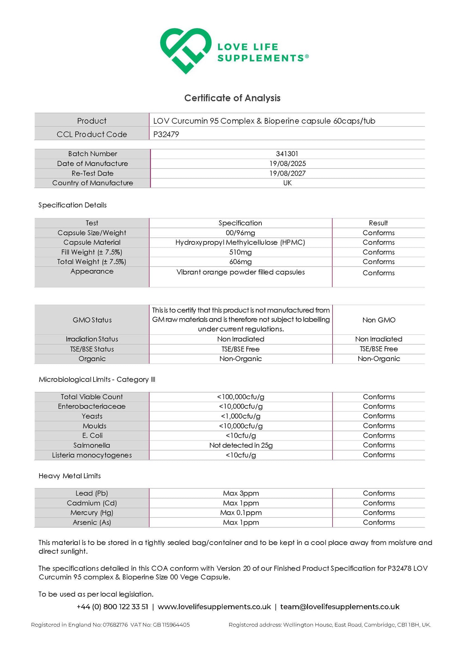 Curcumin 95 + Bioperine®