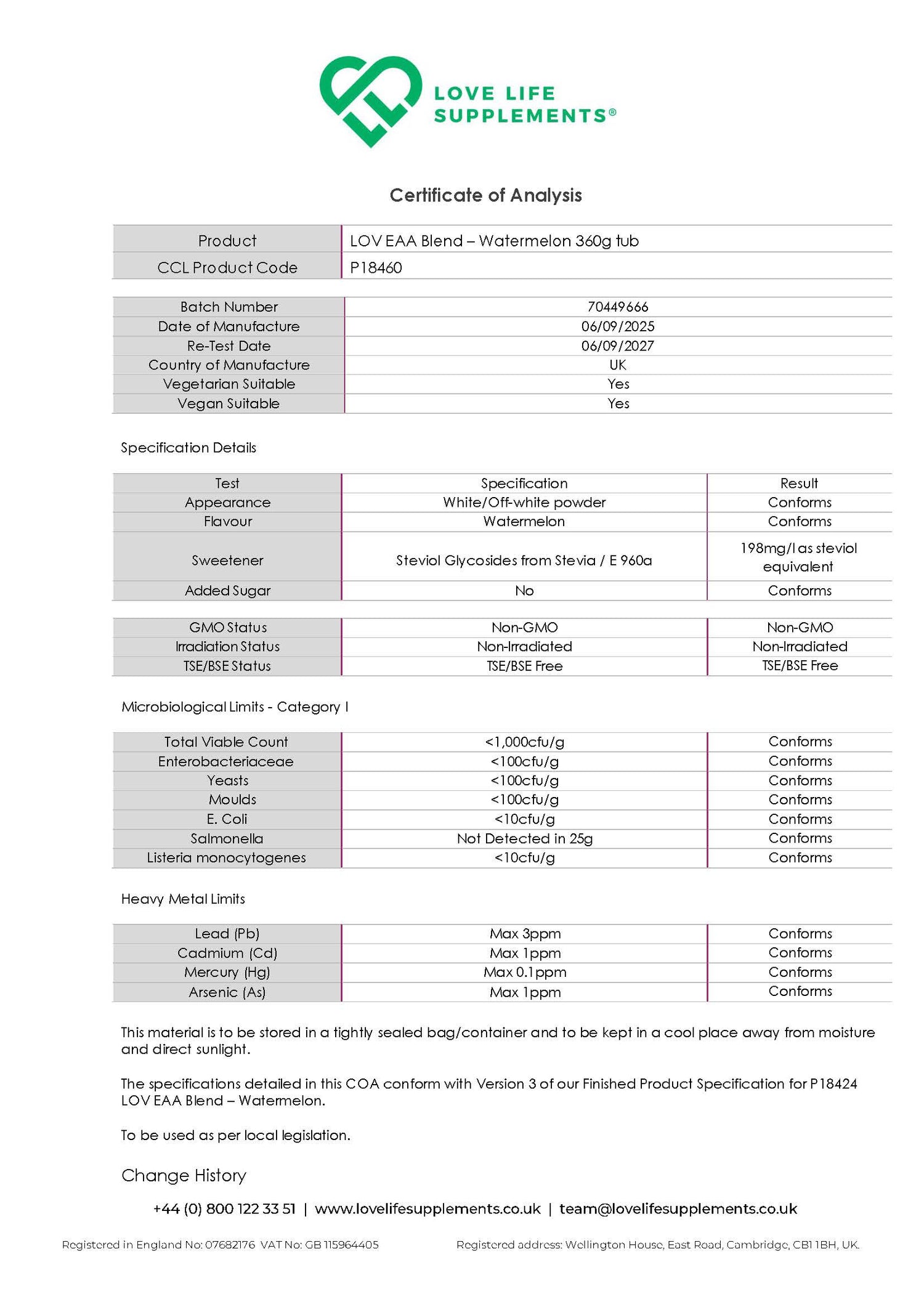 Essential Amino Acids (EAA Powder)
