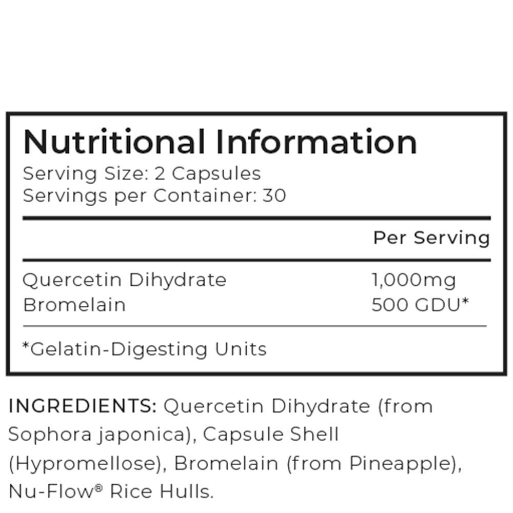 Quercetin &amp; Bromelain