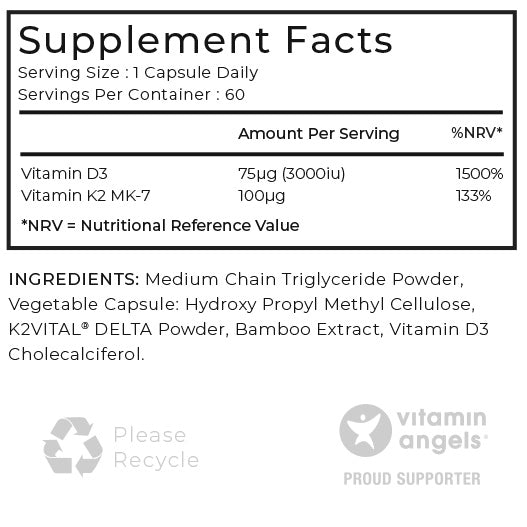 Vitamin D3 + K2 (K2Vital)