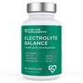Supplement bottle labeled 'Electrolyte Balance' by Love Life Supplements on a white background