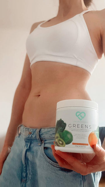 @lucindachapmanofficial with Organic Greens