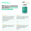 Customer reviews of Curcumin 95 ADVANCED
