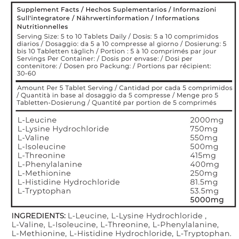Essential Amino Acids (EAA Tablets)